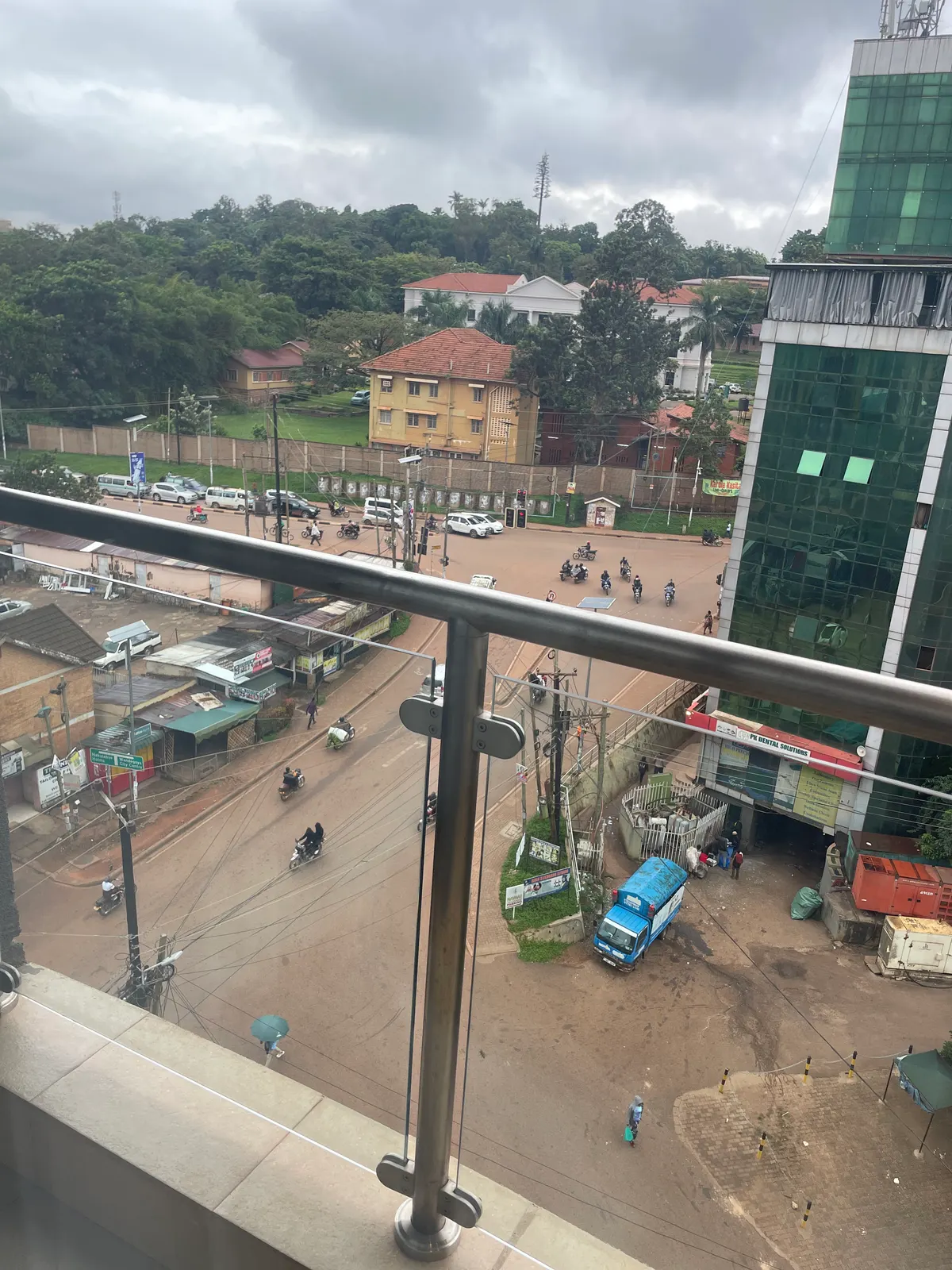 A street scene in Kampala near the office