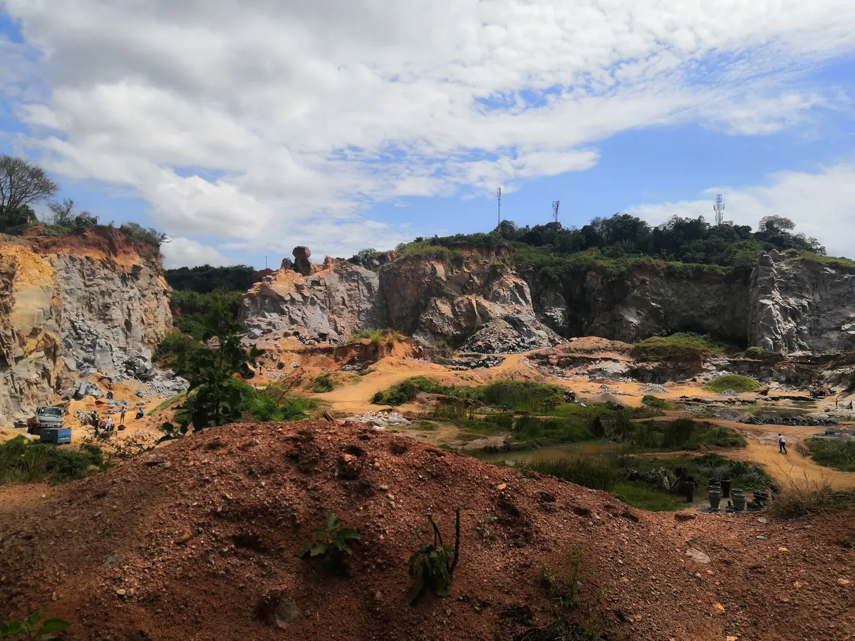 A mining and quarry site